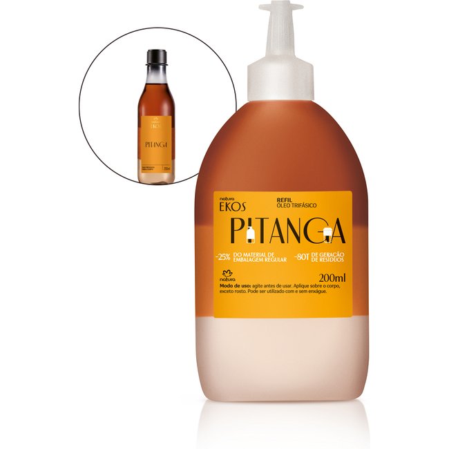 Refil Óleo Trifásico Desodorante Corporal Ekos Pitanga 200 ml