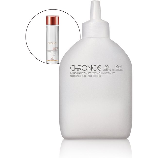 Refil Demaquilante Bifásico Chronos 150 ml