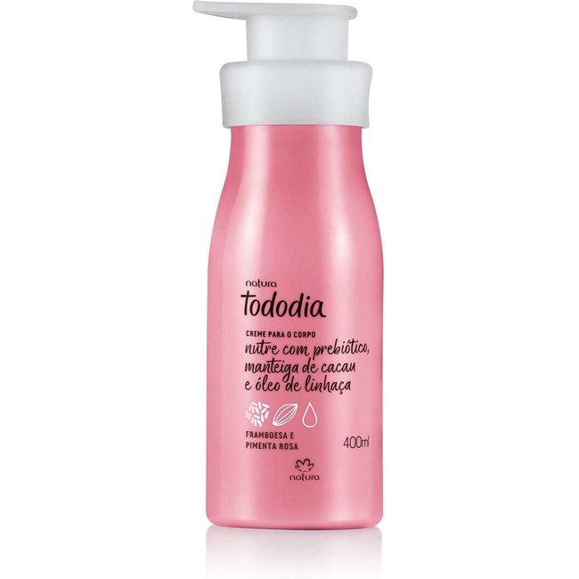 Creme Desodorante Nutritivo para o Corpo Framboesa e Pimenta Rosa Tododia 400ml