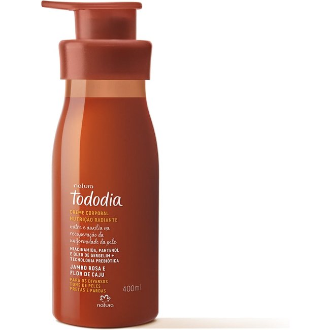 Creme Desodorante Nutrição Radiante Tododia Jambo Rosa e Flor de Caju 400 ml