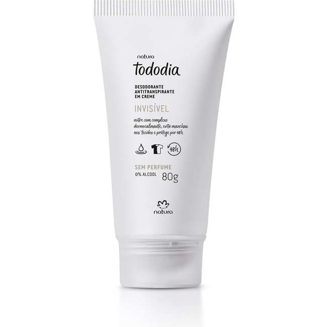 Desodorante Antitranspirante em Creme Tododia Sem Perfume 80 g
