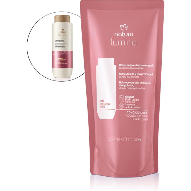 Refil Condicionador Lumina Restaurador para Restauração e Liso Prolongado 300 ml