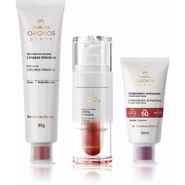 Kit Rotina Flacidez Chronos Derma (3 produtos)