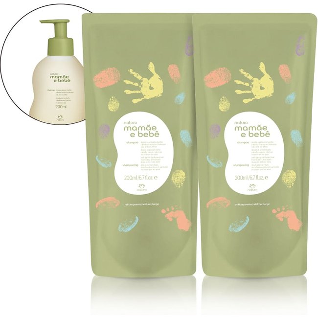 Kit Refil Shampoo Mamãe e Bebê (2 unidades)