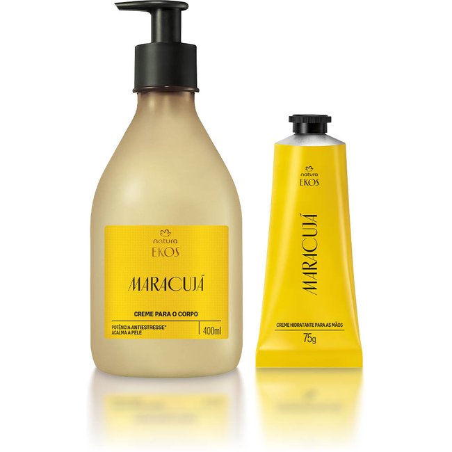 Kit Ekos Maracujá Creme para o Corpo e Mãos