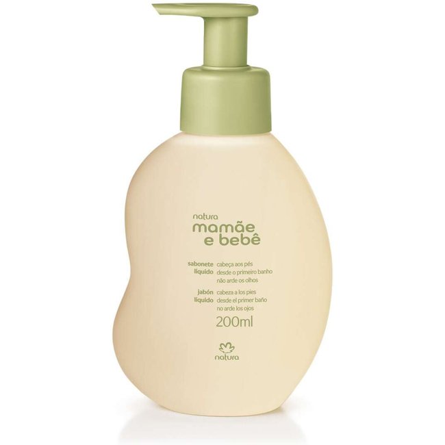 Sabonete Líquido da Cabeça aos Pés Mamãe e Bebê 200 ml