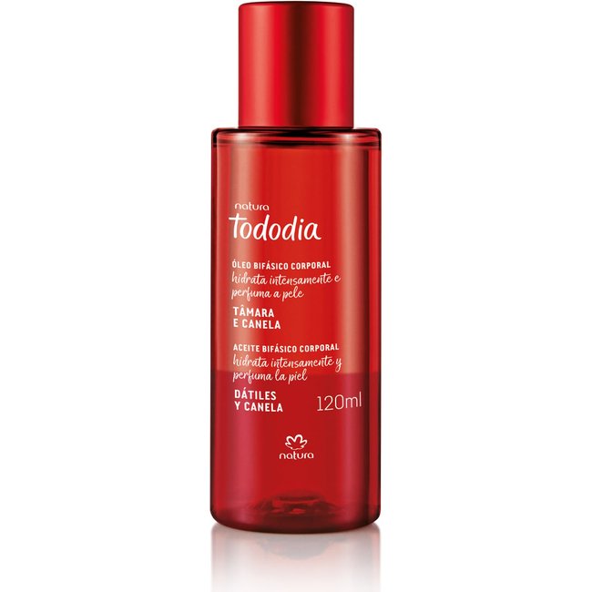 Óleo Bifásico Desodorante Hidratante Corporal Tododia Tâmara e Canela 120 ml