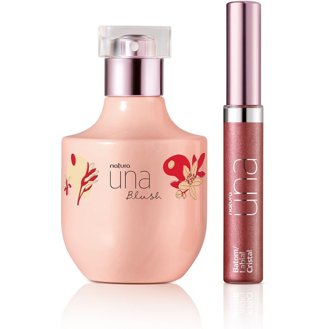 Kit Deo Parfum Una Blush e Batom