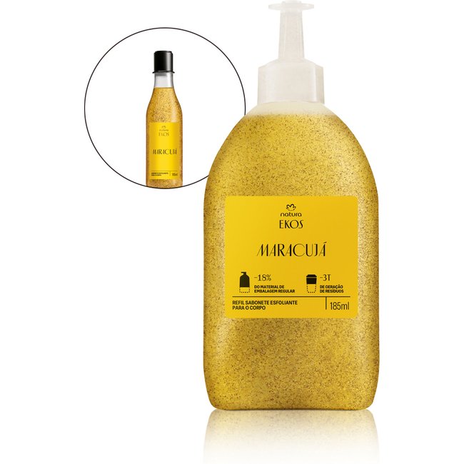 Refil Ekos Sabonete Líquido Esfoliante Maracujá
