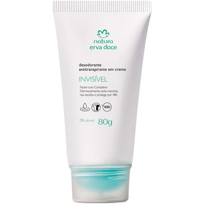 Desodorante Antitranspirante em Creme Erva Doce 80g