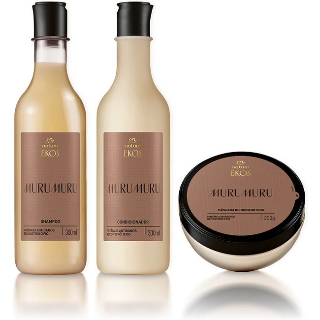 Kit Ekos Murumuru Shampoo, Condicionador e Máscara