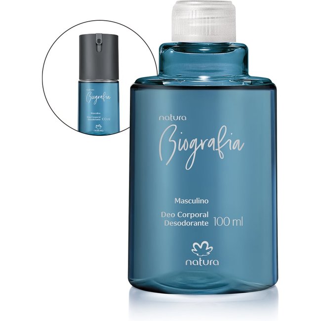Refil Desodorante Corporal Biografia Masculino 100 ml