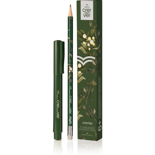 Kit Lápis e Caneta Crer Para Ver