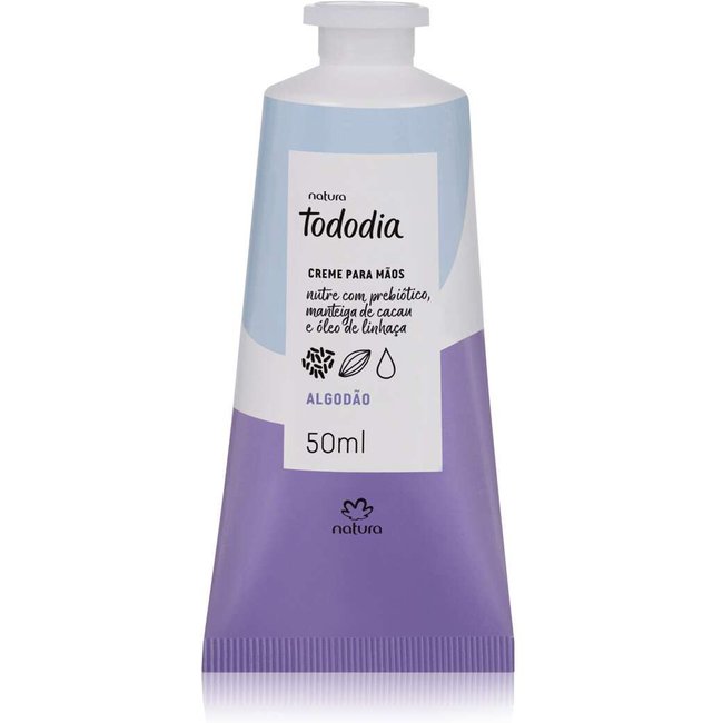 Creme Nutritivo para as Mãos Tododia Algodão 50 ml