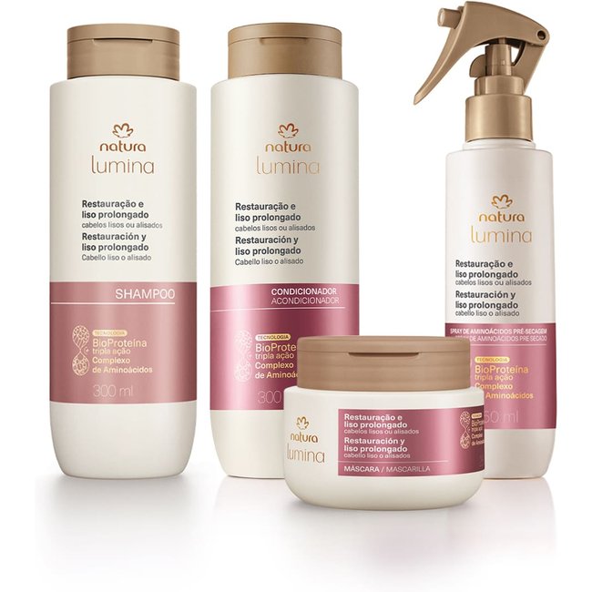 Kit Lumina para Restauração e Liso Prolongado (4 produtos)