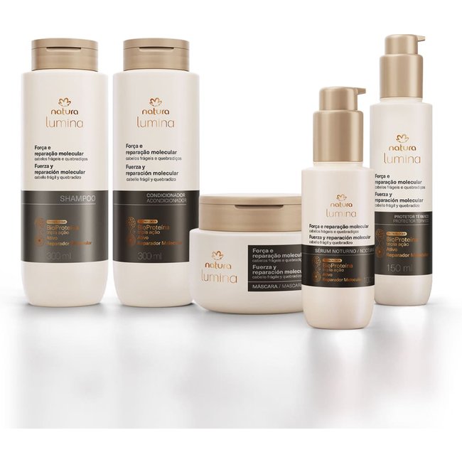 Kit Completo Lumina Força e Reparação Molecular (5 produtos)