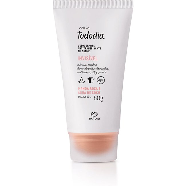 Desodorante Antitranspirante em Creme Tododia Manga Rosa e Água de Coco 80 g