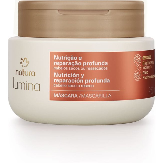 Máscara Reparadora para Cabelos Secos ou Ressecados Lumina 250 ml