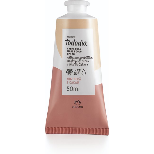 Creme Nutritivo para as Mãos Tododia Noz Pecã e Cacau FPS 20 50 g
