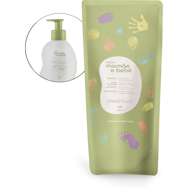 Refil Hidratante Mamãe e Bebê 200 ml