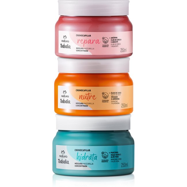 Kit Máscara Concentrada Cronocapilar Tododia (3 produtos) 3 un de 250 ml