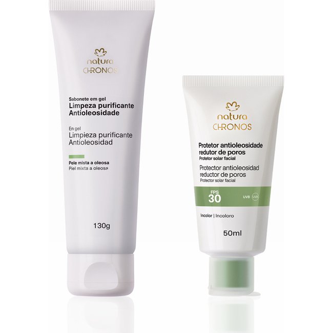 Kit Rotina Antioleosidade Chronos Derma (2 produtos)
