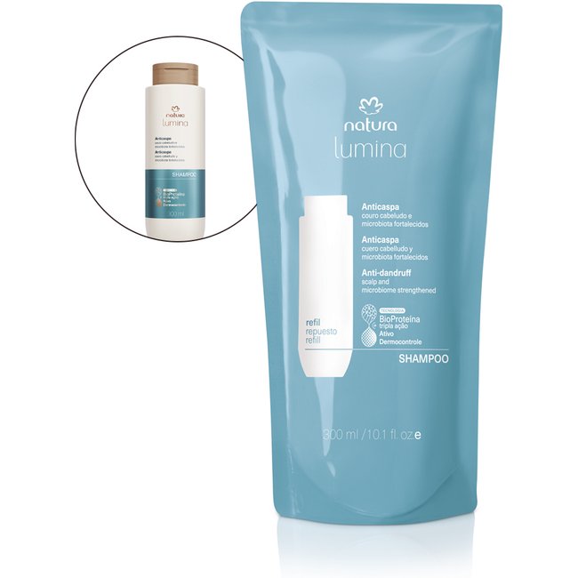 Refil Shampoo Reequilibrante Anticaspa Lumina