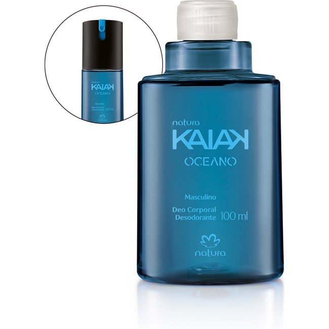 Refil Desodorante Corporal Kaiak Oceano Masculino 100 ml