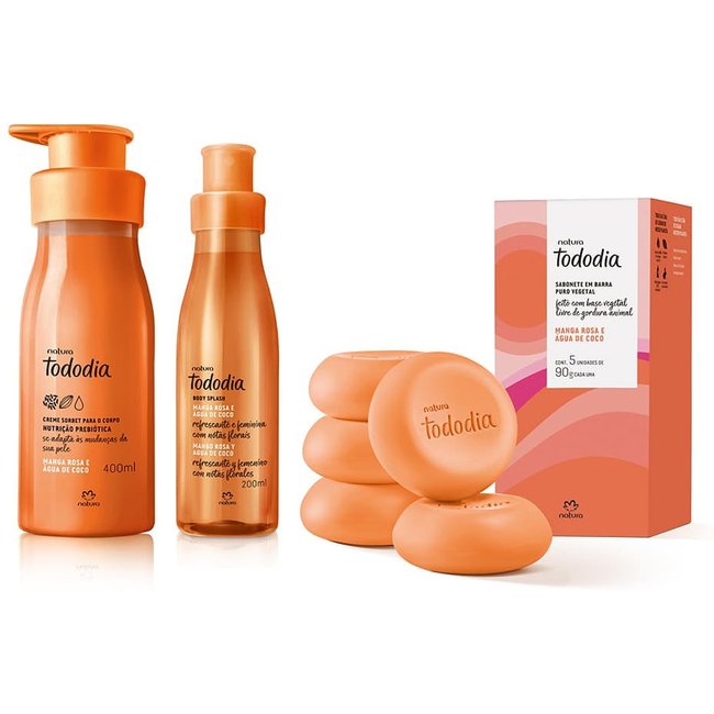 Kit Tododia Manga Rosa e Água de Coco
