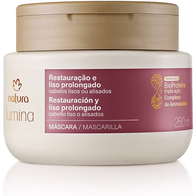 Máscara Lumina Restauradora para Restauração e Liso Prolongado 250 ml