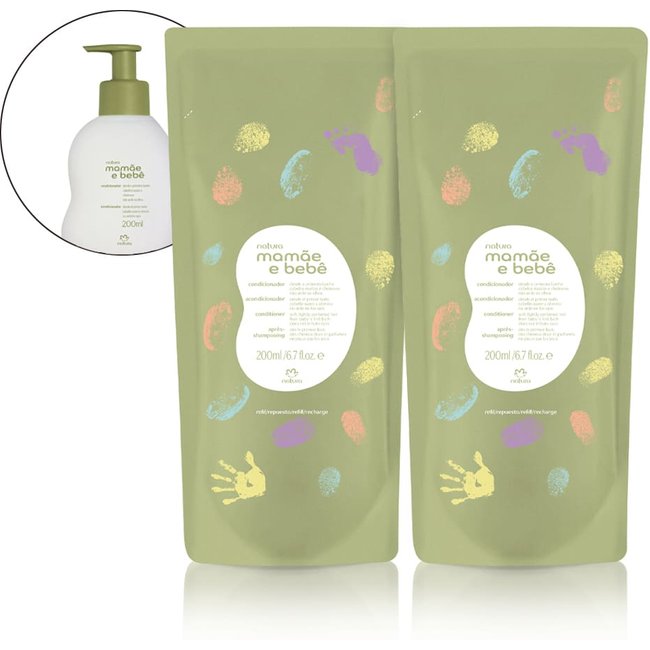 Kit Refil Condicionador Suave Mamãe e Bebê (2 unidades)