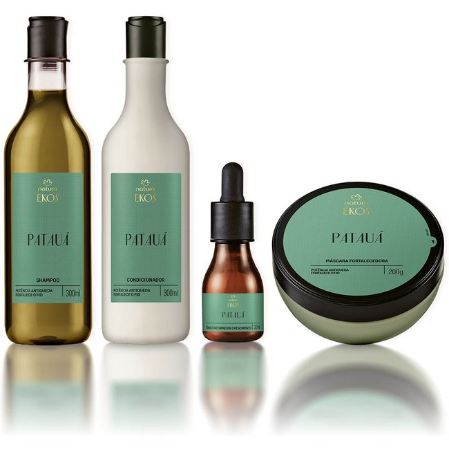 Kit Ekos Patauá Shampoo, Condicionador, Máscara e Tônico
