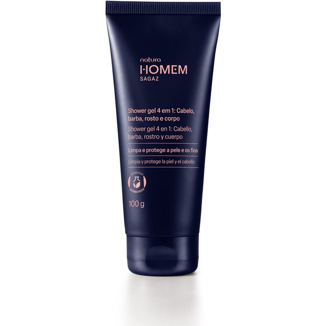 Shower Gel 4 em 1 Natura Homem Sagaz 100 g