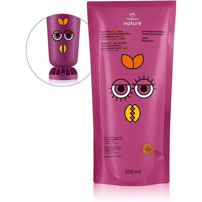 Refil Creme para Pentear Cabelos Cacheados e Crespos Naturé 250 ml