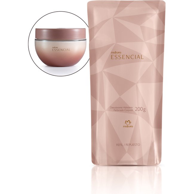 Refil Desodorante Hidratante Corporal Perfumado Essencial 200 g