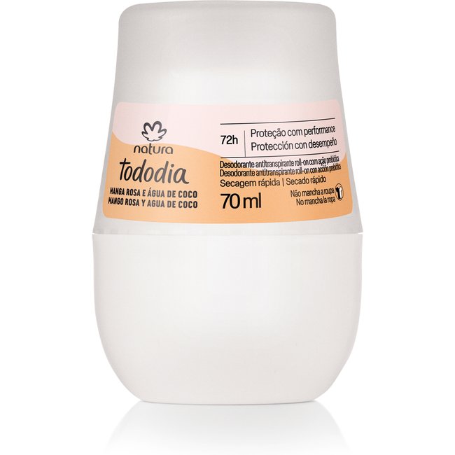 Desodorante Antitranspirante Roll-on Tododia Manga Rosa e Água de Coco 70 ml