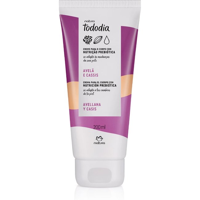 Creme Desodorante Nutritivo para o Corpo Tododia Avelã e Cassis 200 ml
