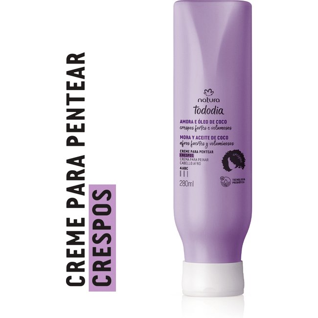 Creme para Pentear Crespos Tododia Amora e Óleo de Coco 280 ml