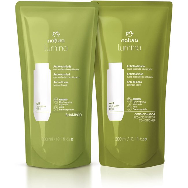 Kit Refis Shampoo e Condicionador Lumina Antioleosidade