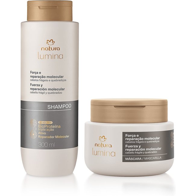 Kit Lumina Força e Reparação Molecular Shampoo e Máscara