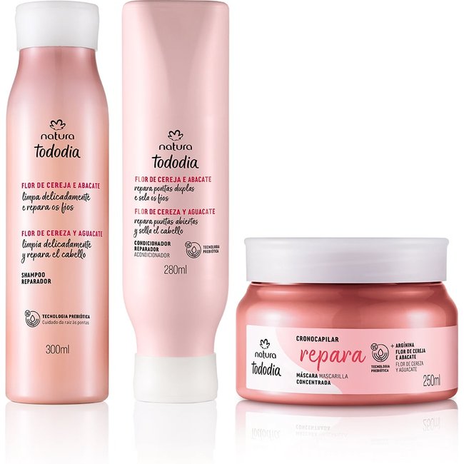 Kit Tododia Flor de Cereja e Abacate (3 produtos)