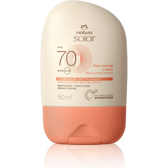 Protetor Solar Facial Pele Normal a Seca FPS 70 Natura Solar 50 ml