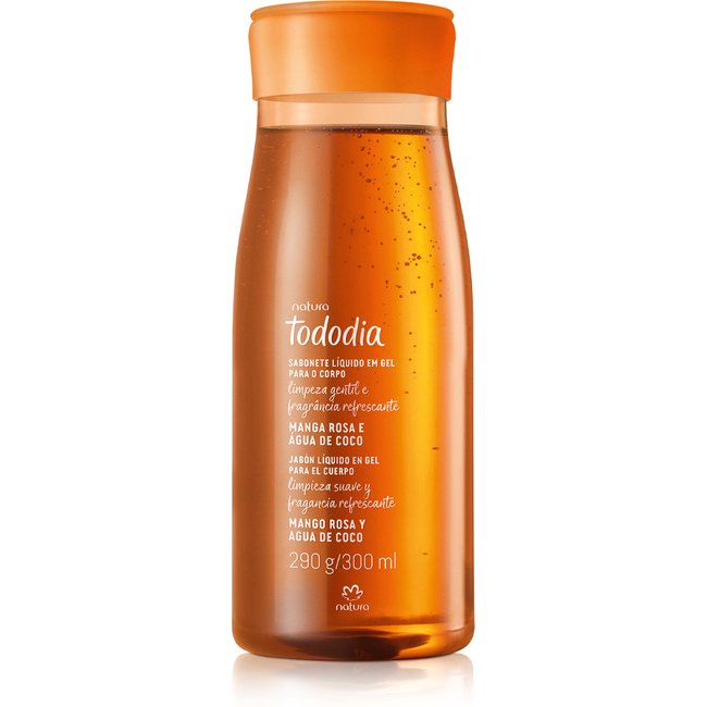 Sabonete Líquido em Gel Tododia Manga Rosa e Água de Coco 300 ml