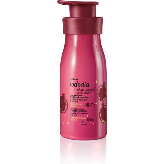 Creme Desodorante Nutritivo para o Corpo Tododia Romã e Amêndoas Glaceadas 400 ml