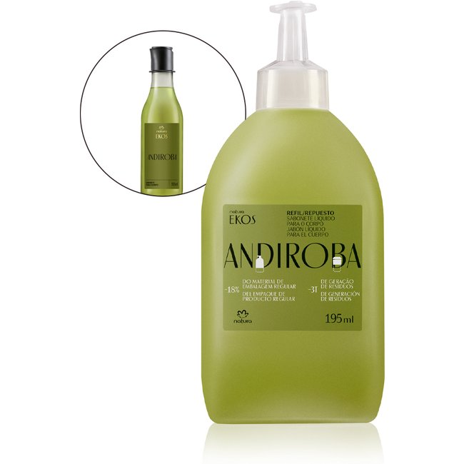 Refil Sabonete Líquido Corporal Ekos Andiroba 195 ml