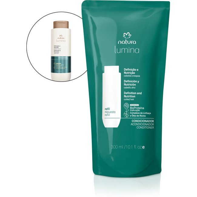 Refil Condicionador Nutritivo para Cabelos Crespos Lumina 300 ml