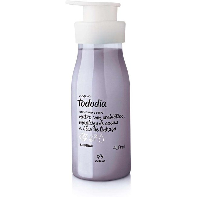 Creme Desodorante Nutritivo Para o Corpo Tododia Algodão 400 ml