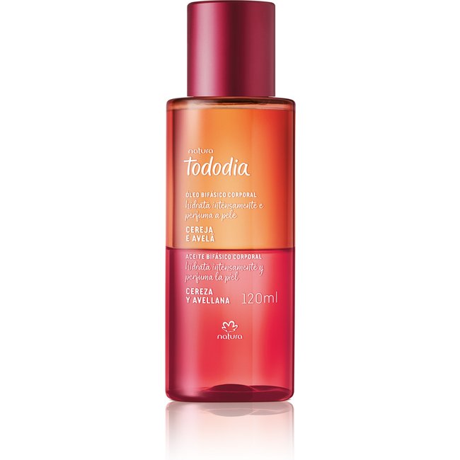 Óleo Bifásico Corporal Tododia Cereja e Avelã 120 ml