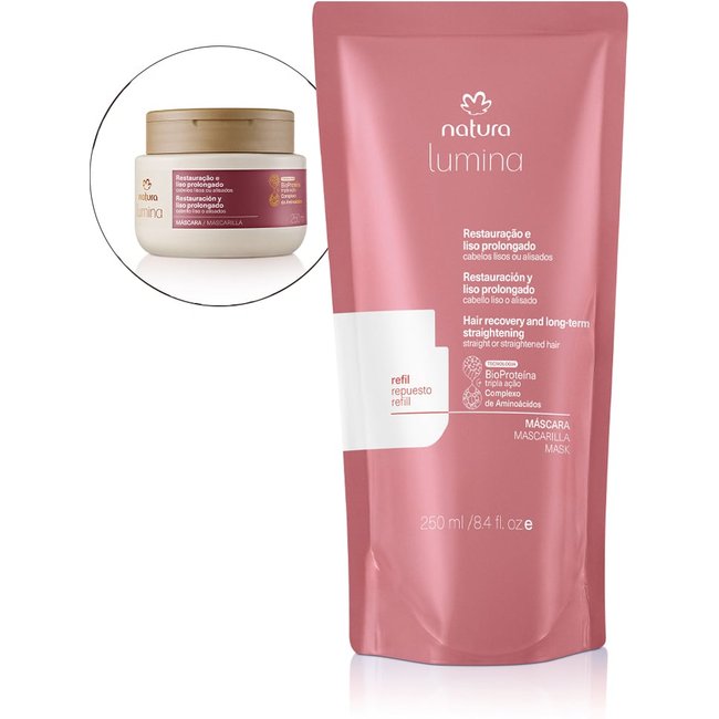 Refil Máscara Lumina Restauradora para Restauração e Liso Prolongado 250 ml