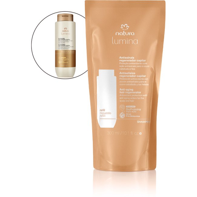 Refil Shampoo de Tratamento Antissinais Regenerador Capilar Lumina 300 ml